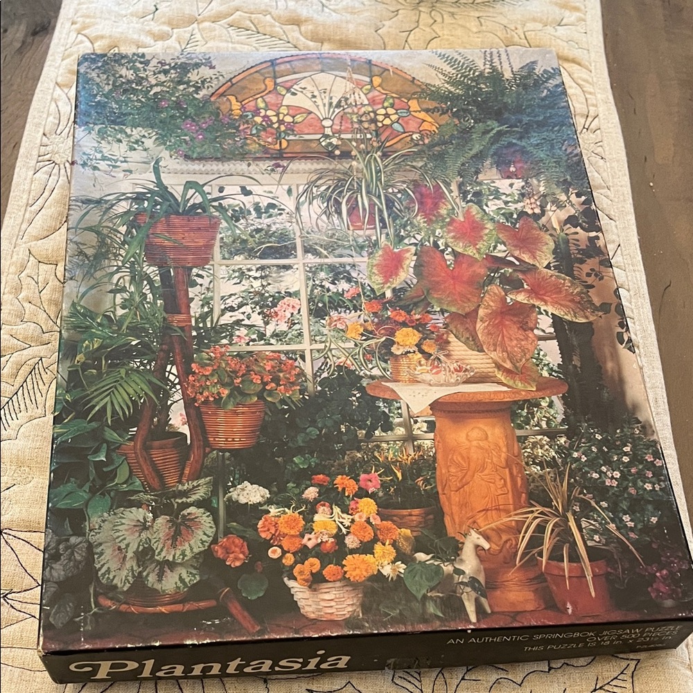 Springbok Vintage Plantasia Botanical Puzzle 500+ Jigsaw Puzzle 1977 EUV